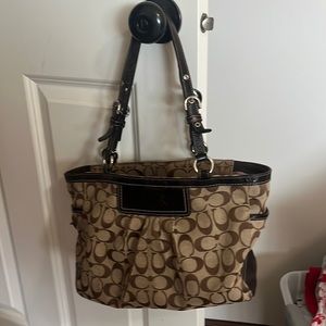 Coach purse with matching small wallet